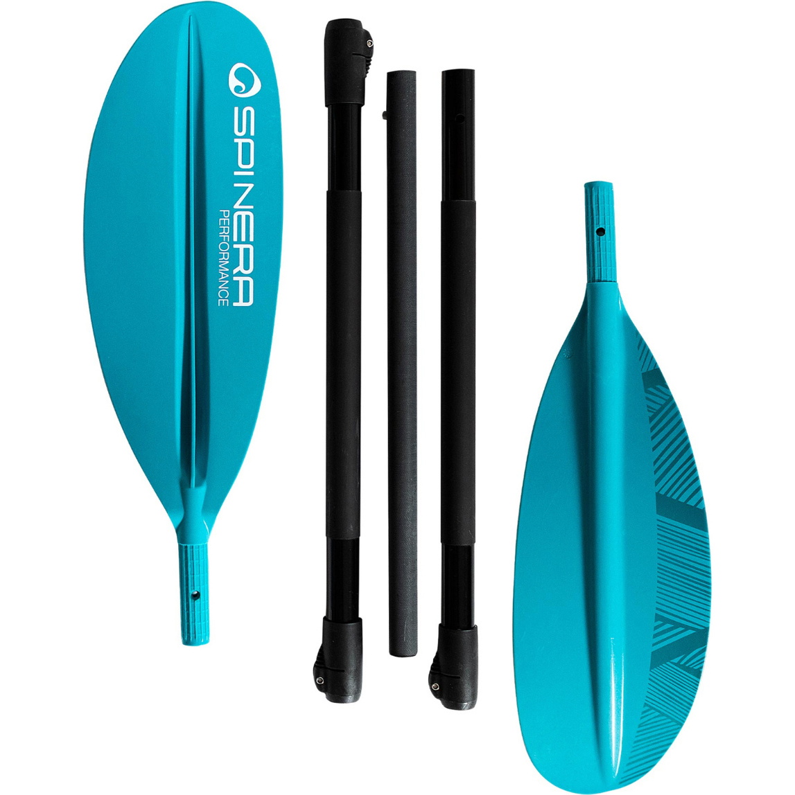 2026 Spinera Performace Fibreglass 5 piece 240cm Kayak Paddle SP-K-PAD-FIB-TE - Teal